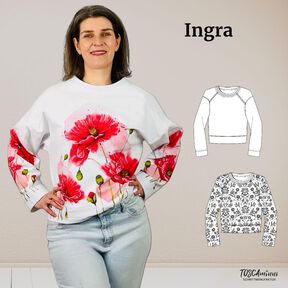 Patron femme : Chemise raglan Ingra | couture débutante