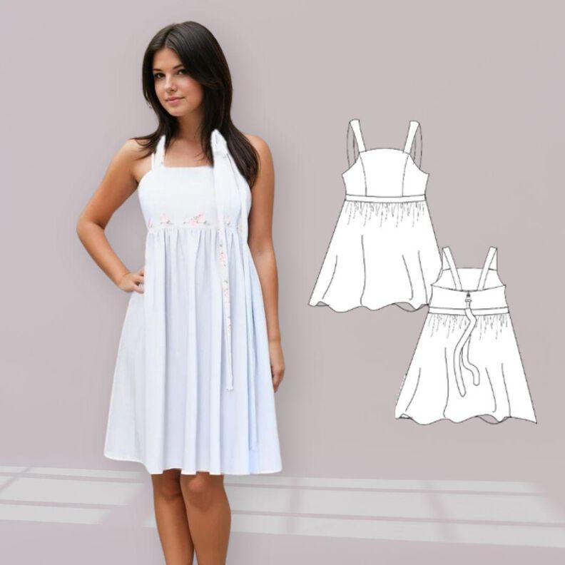Robe Diana Taille 34-46 | Robe ballon Patron image number 8