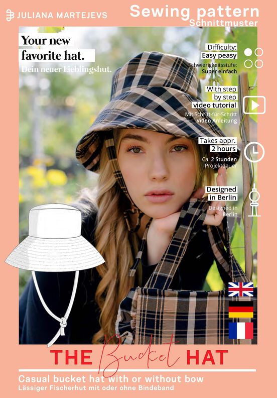 Patron Chapeau Bucket , Patron de couture bucket hat image number 7