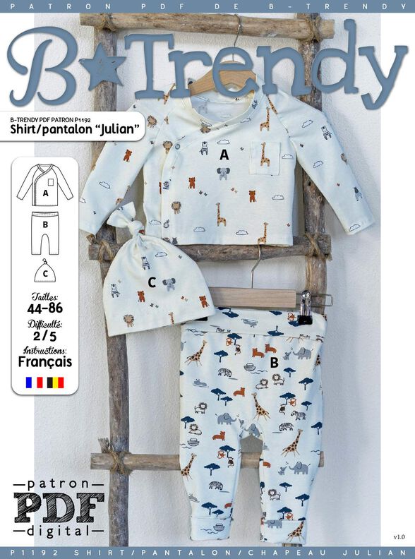 Shirt/Pantalon Julian Patron de Couture image number 3