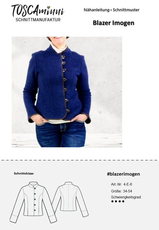 Blazer Imogen Taille  34-46 Schnittmuster image number 5
