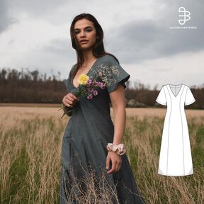 Robe midi Patron XS-XXXL. Robe Patron de couture