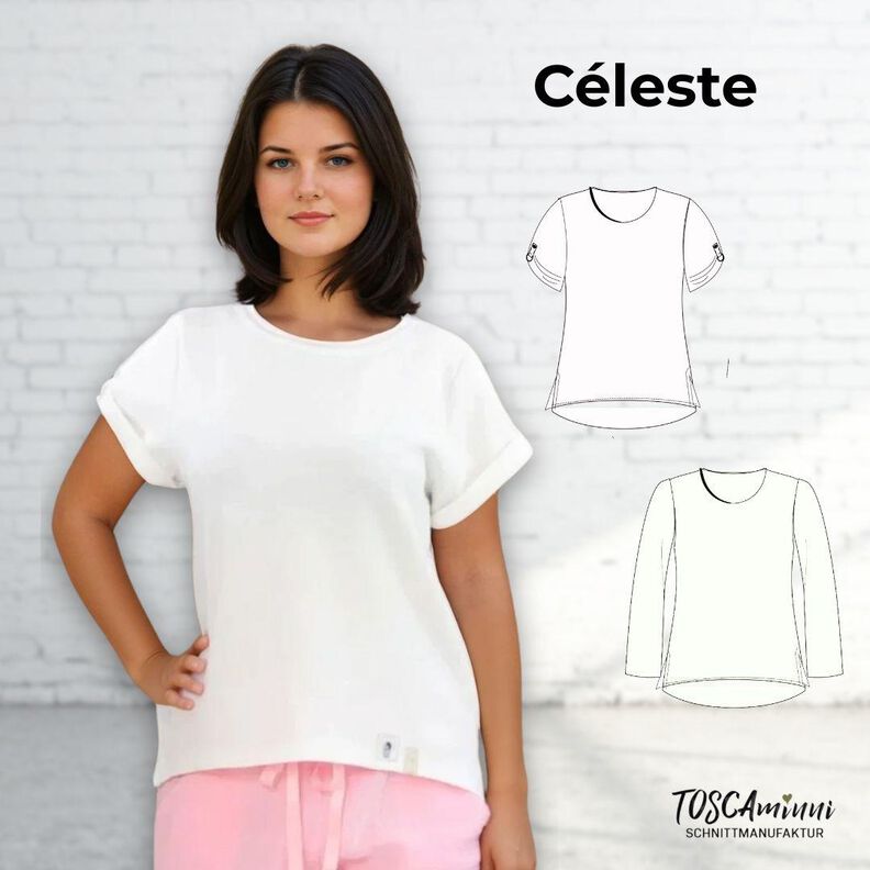 Shirt Celeste Taille 34-54 Patron image number 1