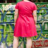 Patron de robe en jersey pour femme, décolleté en V thumbnail number 4