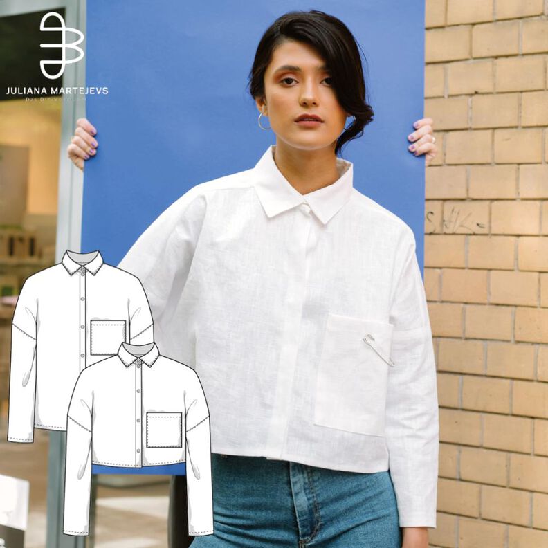 Chemise Patron XS-XXXL. Blouse Patron de couture image number 1