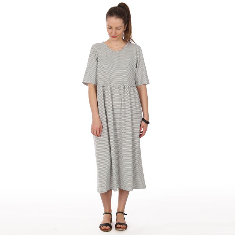 Madame CAROL - Robe T-shirt froncée à la taille XS-XXL image number 2