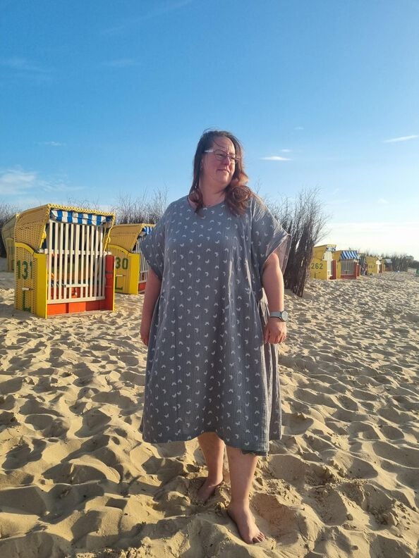 Robe d'été mini/ midi ou top avec laçage t. 34-62 image number 5