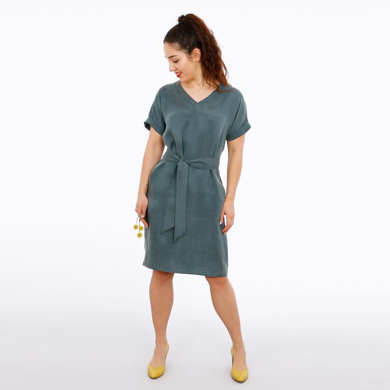 Robe décontractée avec col en V Madame VIKKI XS-XXL image number 4
