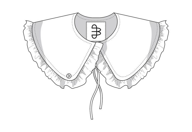 Patron Collier à volants, taille unique, Patron de couture image number 7