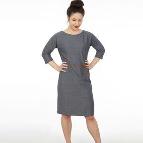 Madame ELLY - Robe seyante avec ceinture XS-XXL 