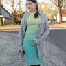 T-shirt/robe avec col montant poitrine 79-154 cm thumbnail number 6