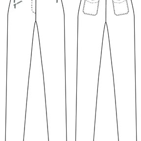 Pantalon petite GIANNA 34-50 A4+A0+fichier projecteur