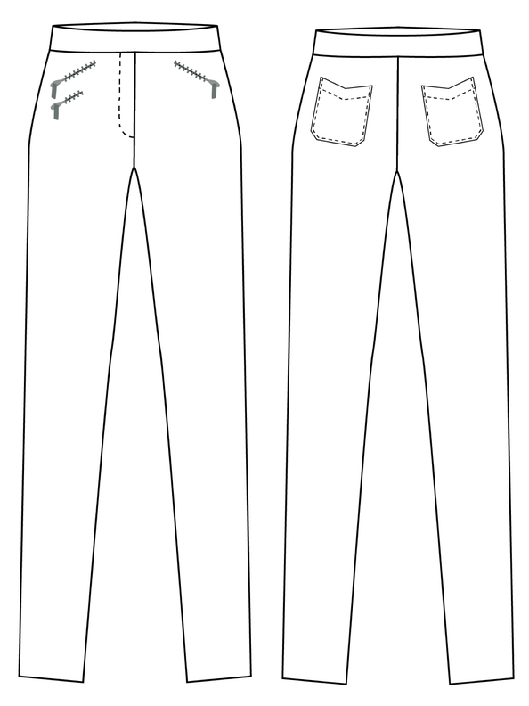 Pantalon petite GIANNA 34-50 A4+A0+fichier projecteur image number 2