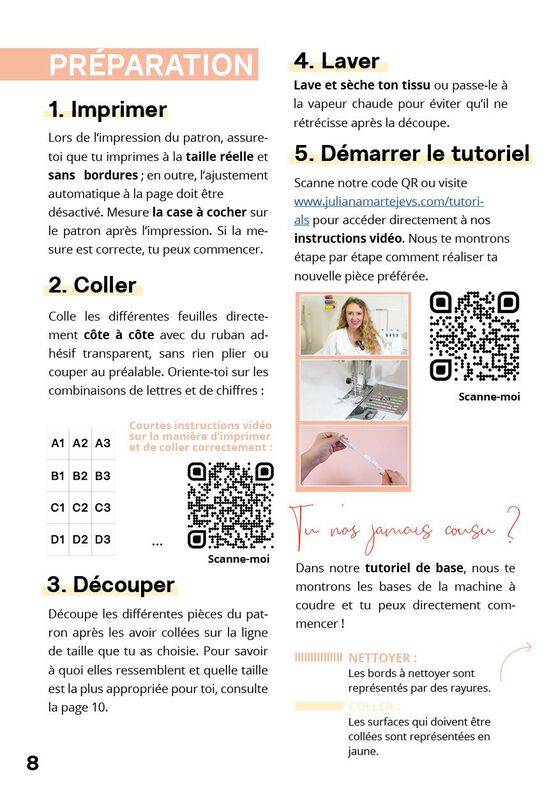 Patron de blouse cache-cœur femme avec col Claudine image number 8