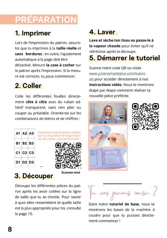 Patron Veste à broder, XS-XXXL, Patron de couture ou broder image number 8