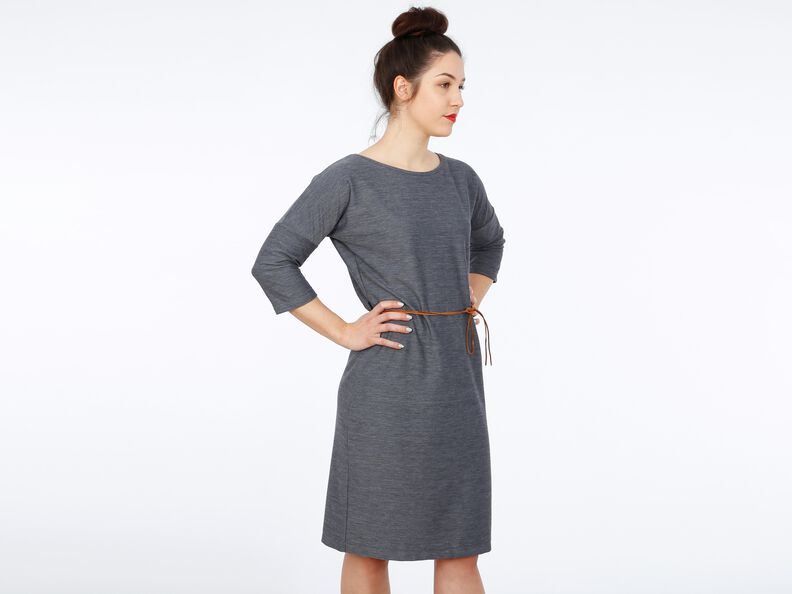 Madame ELLY - Robe seyante avec ceinture XS-XXL image number 4