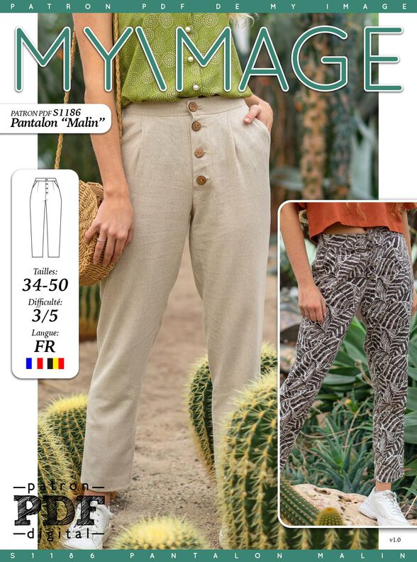 Pantalon "Malin" Patron de Couture  image number 2