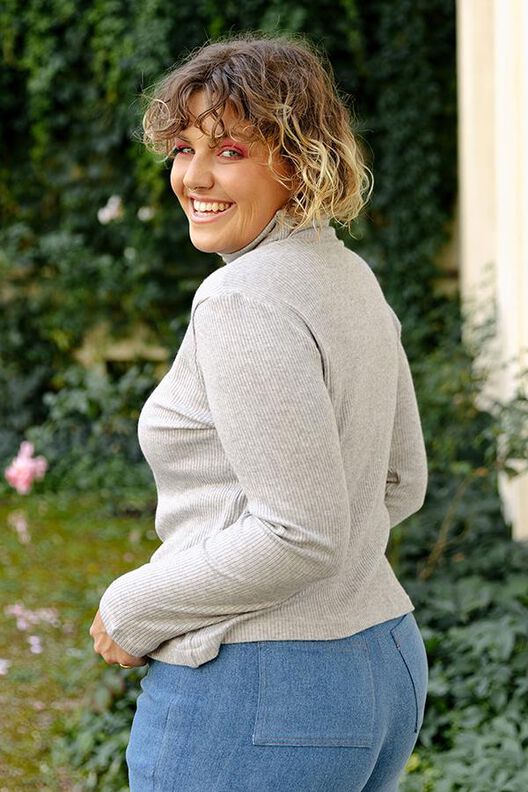 Patron Pull à col roulé couture, XS-XXXL, patron de couture image number 5