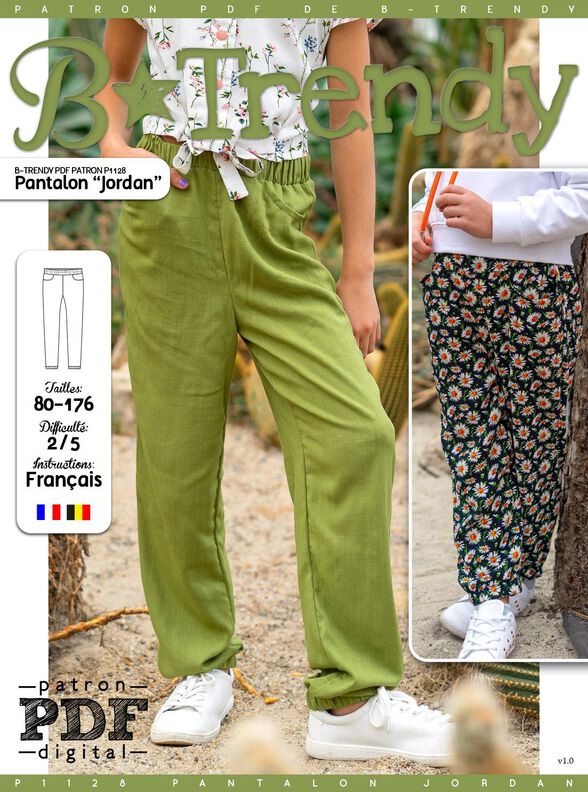 Pantalon  "Jordan" Patron de Couture  image number 2