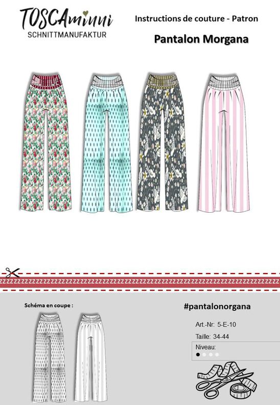 Patron Pantalon Morgana tailles 36-44 image number 6