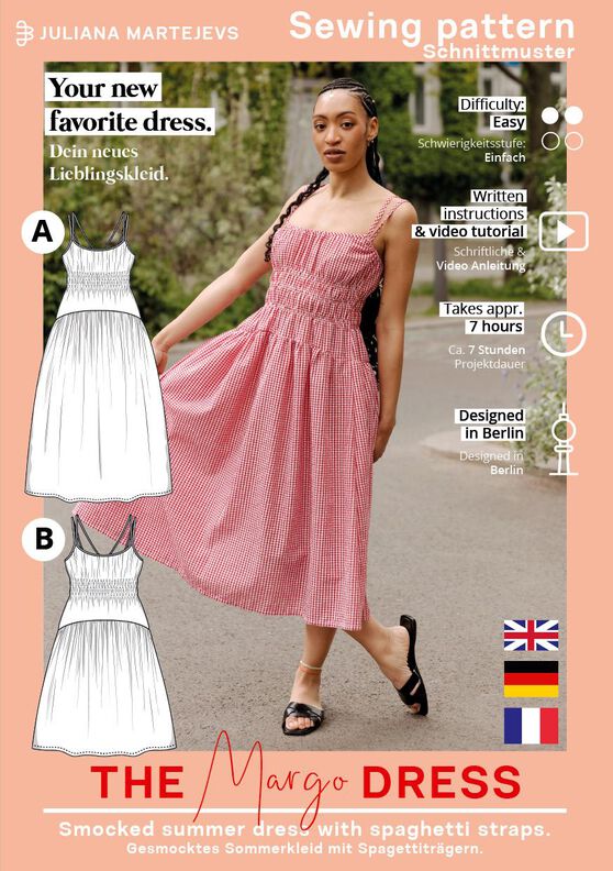 Patron de couture robe d'été, XS-XXXL Patron de couture image number 8