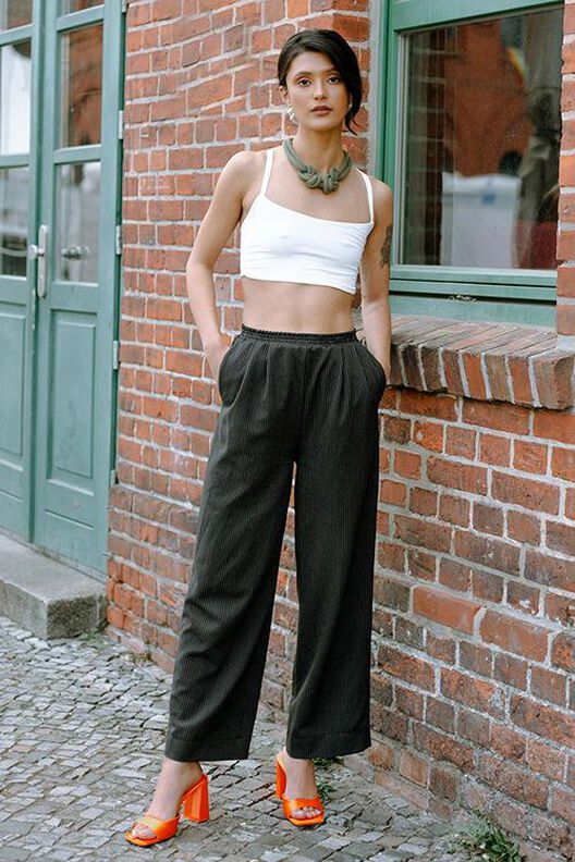 Patron pantalon avec élastique avec instructions, XS-XXXL image number 3
