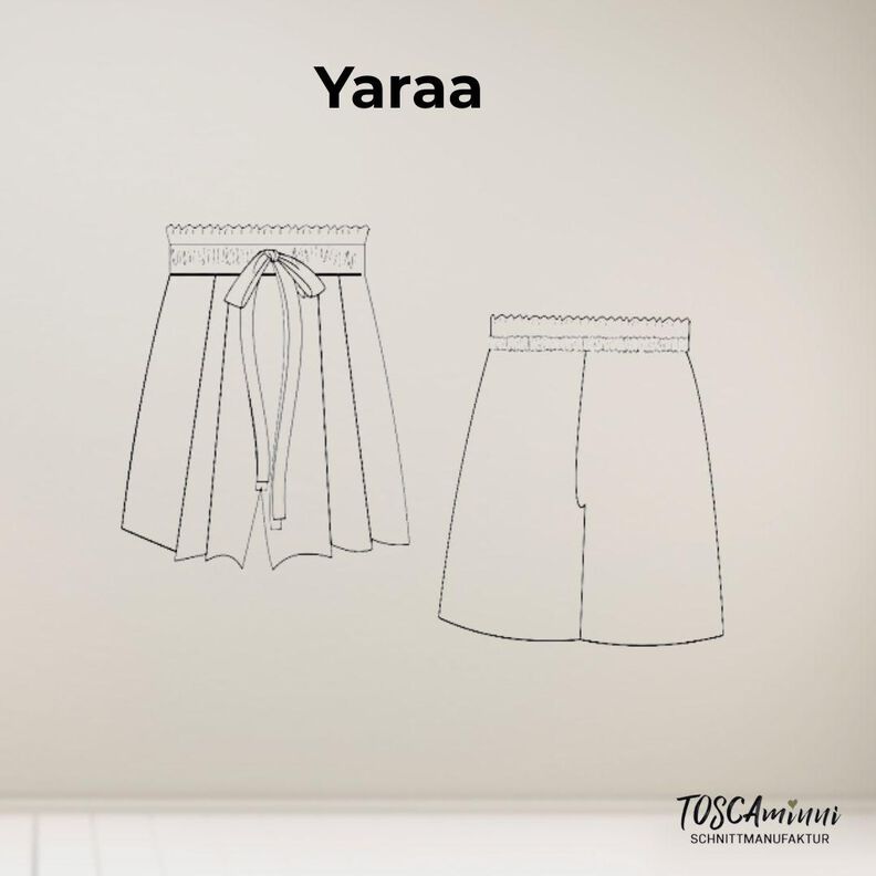 Jupe-culotte Paperbag Yaraa tailles 34-54 Patron image number 9