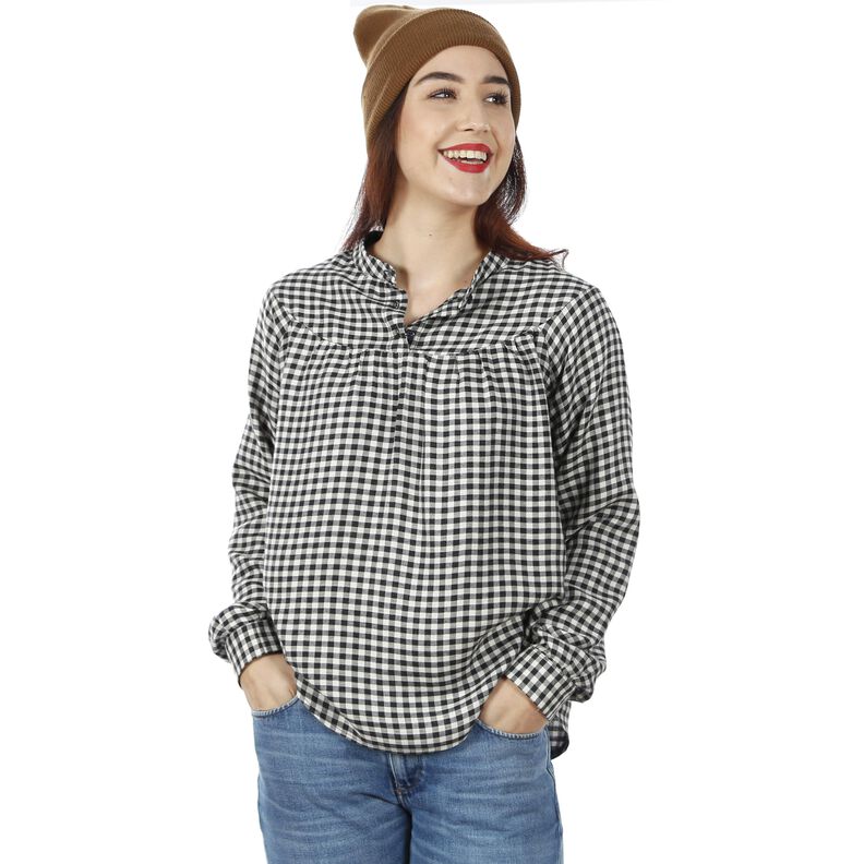 Madame UTA - Blouse avec empiècement rond  XS-XXL  image number 4