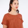 MADAME SUZY - Chemisier ample froncé  XS-XXL thumbnail number 3