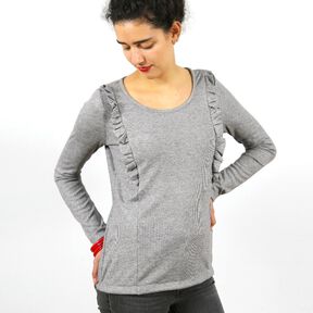 Madame SARA - shirt cool à petits volants XS-XXL 