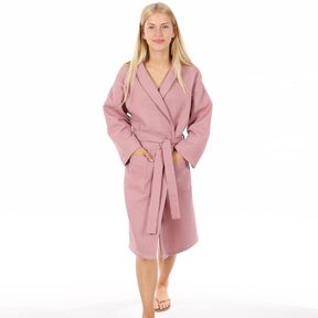 Madame MAITE - Peignoir à poches plaquées XS-XXL
