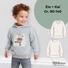 Hoodie pour enfants Ela+Kai t. 80-140 patron de couture thumbnail number 1