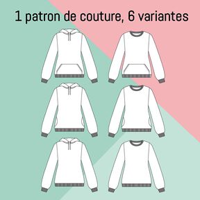 Pull à capuche Nafia - patron de couture