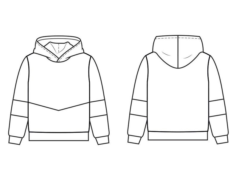 Hoodie  "Damian" Patron de Couture  image number 3