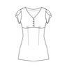 Blouse PETITE Claudine 34-48 PDF A4, A0 tutoriel imagé thumbnail number 2