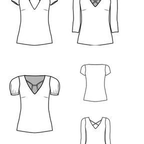 Shirt PETITE MIRAY 34-50 PDF A4, A0 