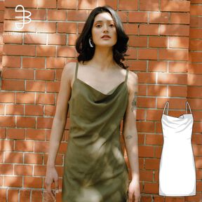 Patron robe Encolure plissée XS-XXXL Patron robe de couture
