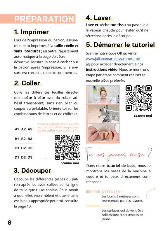 Patron de robe en jersey pour femme, décolleté en V image number 7