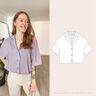 Chemise col tailleur oversized - Blouse - T34-50 thumbnail number 1