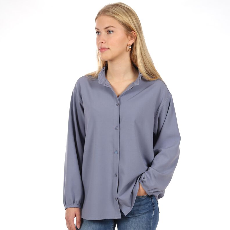 Madame LANA - elégante blouse à col volanté - XS-XXL image number 2