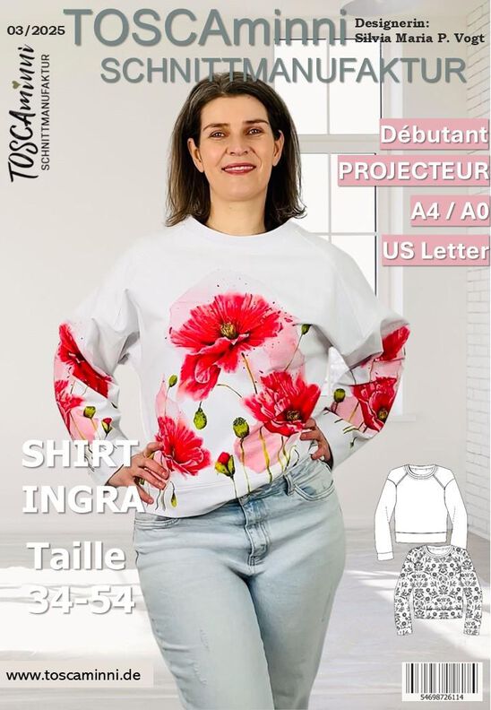Patron femme : Chemise raglan Ingra | couture débutante image number 9