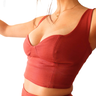Koli Top | Crop bustier et haut avec laçage et volant thumbnail number 1