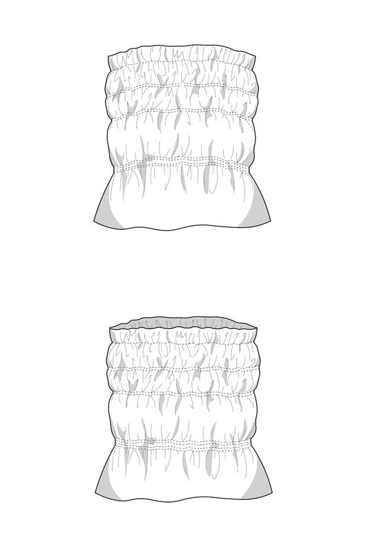 Patron Top bandeau XS-XXXL Patron Top de couture image number 5