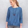 Madame NINA - Chemisier avec plis dans l’ourlet XS-XL thumbnail number 1