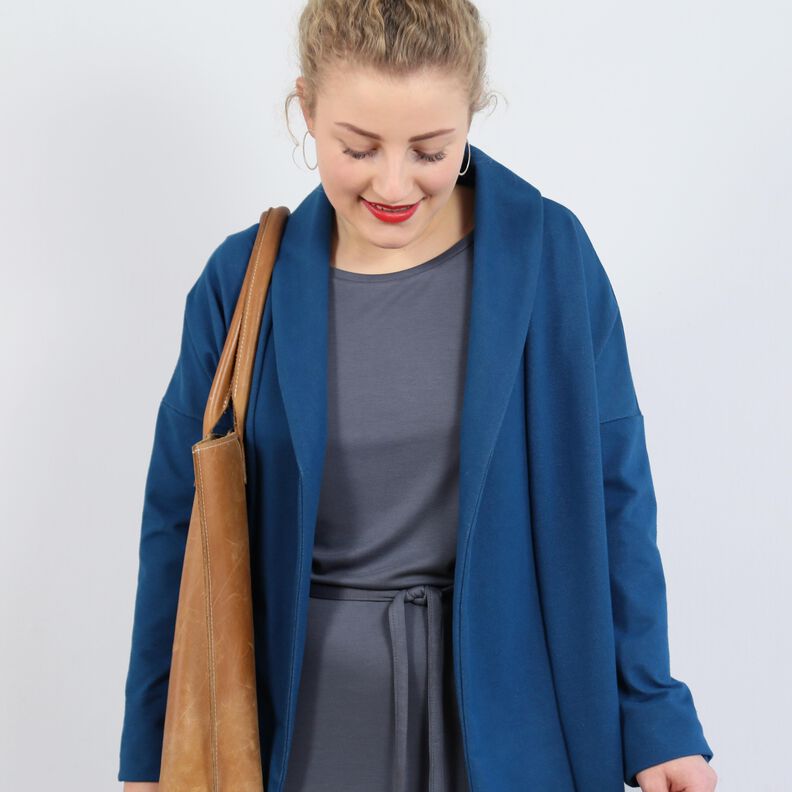 Madame KATI Veste simple avec col châle XS-XL  image number 4