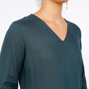 Madame MARY - Robe à col en V et jupe froncée XS-XXL