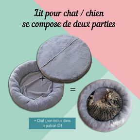 Lit pour chat/lit pour chien - Patron de couture