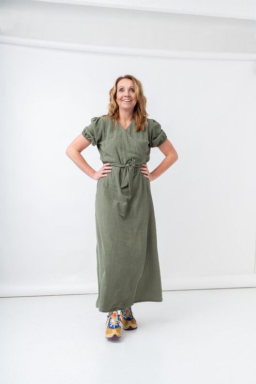 Robe portefeuille pour femme Tamar – Pommé image number 4