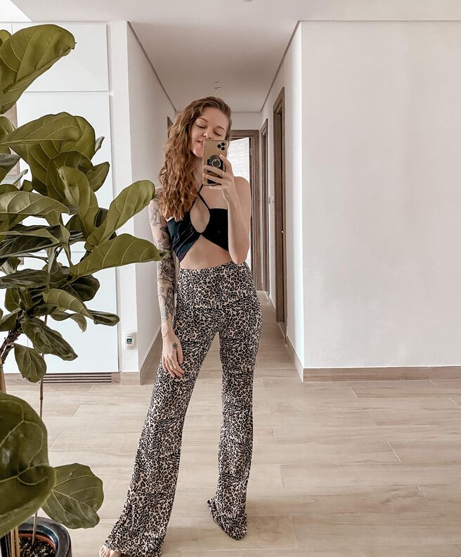 PANTALON FLARE T34-50 image number 4