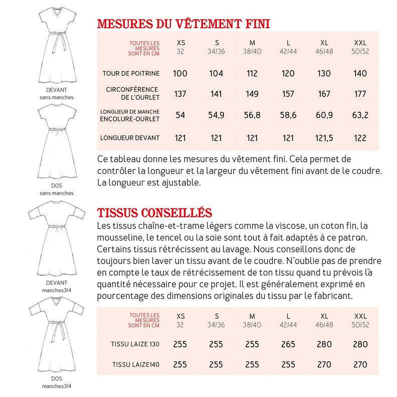 Madame IVA - robe à décolleté en V-  XS-XXL image number 10